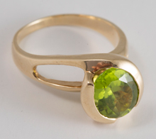 Gold & Peridot Ring
