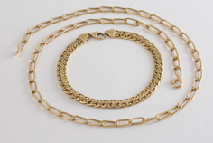 Gold Bracelet & Necklace