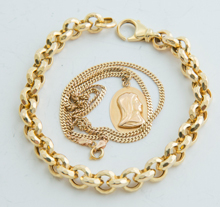 Gold Necklace & Bracelet