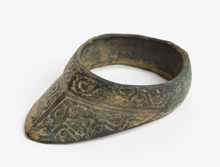 Han Dynasty Chinese Bronze Archers Ring