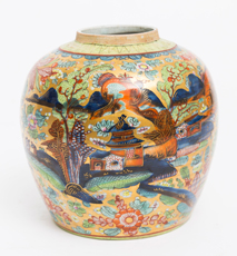 Decorated Porcelain Chinese Ginger Jar