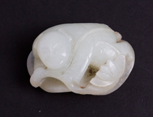 18th Century Chinese White Jade Figure