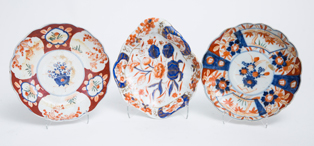 Three Pieces Japanese Imari Porcelain