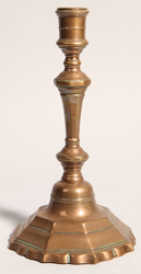 Queen Anne Brass Candlestick