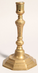 Queen Anne Brass Candlestick