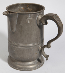 English Victorian Pewter Measure