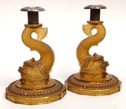 French Dolphin Candlesticks