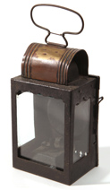 Unusual 19th Century Tin & Brass Lantern