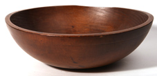Large Wooden Bowl With Nice Patina
