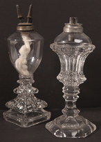 Two Whale Oil Lamps