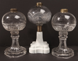 Three Victorian Oil Lamps