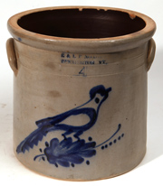 E. & L.P. Norton Decorated Stoneware Jar