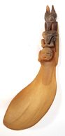 Northwest Coast Figural Horn Spoon