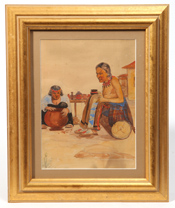 Southwest Indian Watercolor Painting