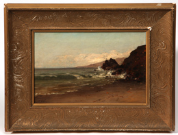 Thomas Hill (California/Ma.) Seascape Oil Painting