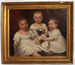JAMES RAMSAY, 1806 OIL PAINTING OF THREE SISTER