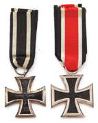 TWO GERMAN IRON CROSS MEDALS 
