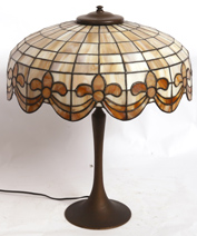 ARTS & CRAFTS LEADED GLASS LAMP