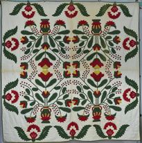 Early Appliqued Summer Quilt