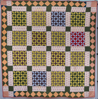 Early Pieced Geometric Quilt