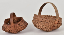 Two Early Miniature Baskets