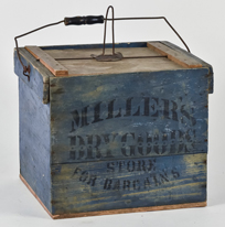 Decorated Dry Good Store Wood Egg Crate