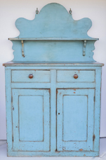 EarlyBlue Paint Decorated Cupboard