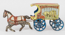 Tin Lithographed Horse Drawn Circus Wagon