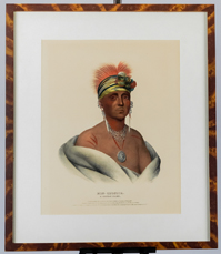Bowen's Lithograph of A Kansas Chief