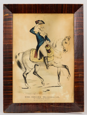 N. Currier Mounted Washington Lithograph