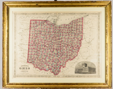 Johnson State of Ohio Map