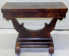LARGE LYRE BASE CARD TABLE