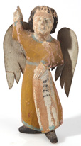 EARLY PAINTED SANTOS FIGURE 