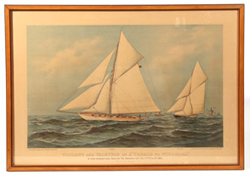 AMERICA'S CUP ORIGINAL CURRIER & IVES