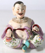MEISSEN PORCELAIN NODDER OF CHINESE LAUGHING BUDDHA