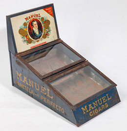 Manuel Cigar Tin Display Case