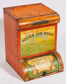 Golden Sun Woolen Spice Counter Top Tin Bin