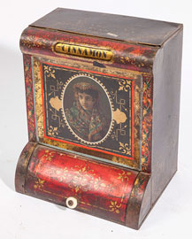 Fine Chromolithographed Tin Counter Top Spice Bin