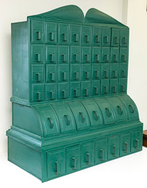 Large Tin Store Cabinet