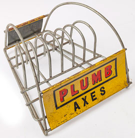 Plumb Axes Floor Display Rack