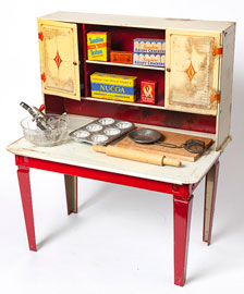 Toy Kitchen Cupboard & Tools
