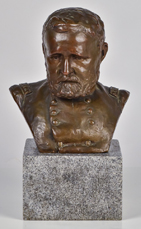 Karl Gerhardt (American) U.S. Grant Bronze Bust