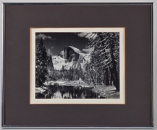 Ansel Adams Signed Photograph of Half Dome