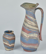 Two Pieces Niloak Pottery