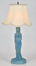 Van Briggle Figural Table Lamp