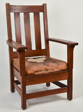 Large Stickley Brothers Arm Chair