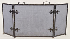 Arts & Crafts Wrought Iron Fire Screen