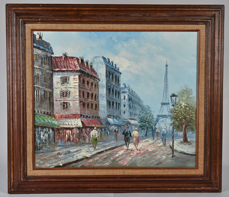 Caroline C. Burnett (France) Paris Cityscape Painting