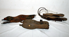 Early Wooden ice Skates