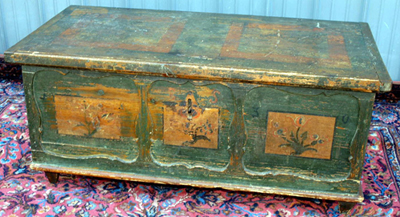 Early Decorated Blanket Chest